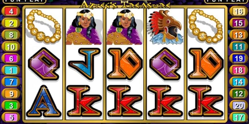 Mức thưởng cực khủng khi chơi game kho báu Aztec