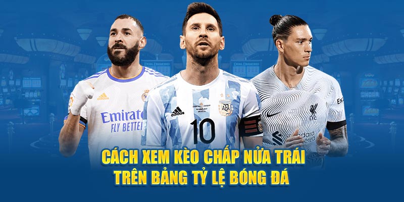 Cách xem kèo chấp nửa trái trên bảng tỷ lệ bóng đá